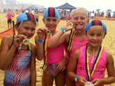u9 girls sprint relay GOLD